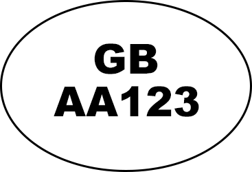 ID mark showing GBAA123