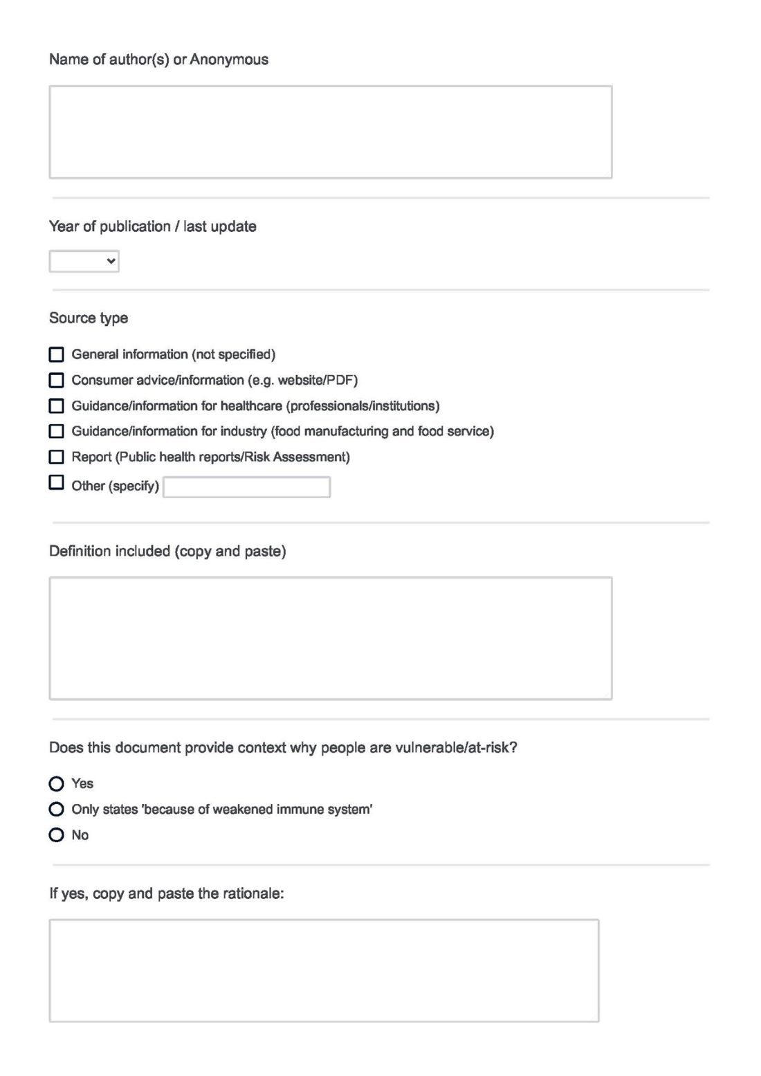 Screenshot of website page