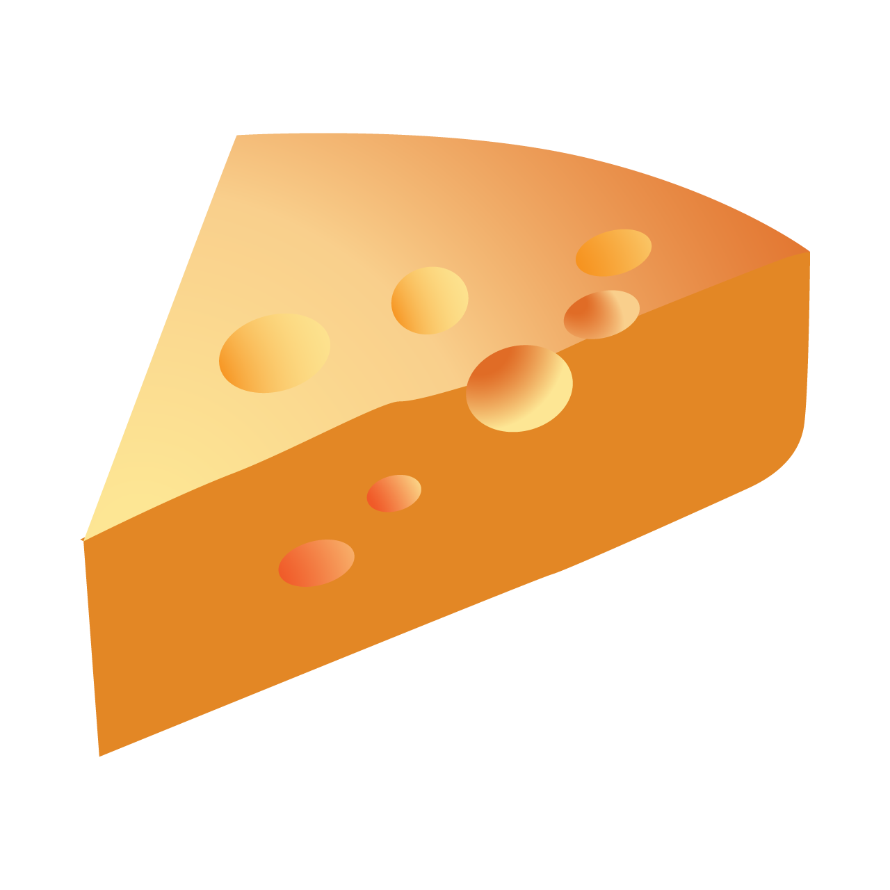 Wedge of cheese