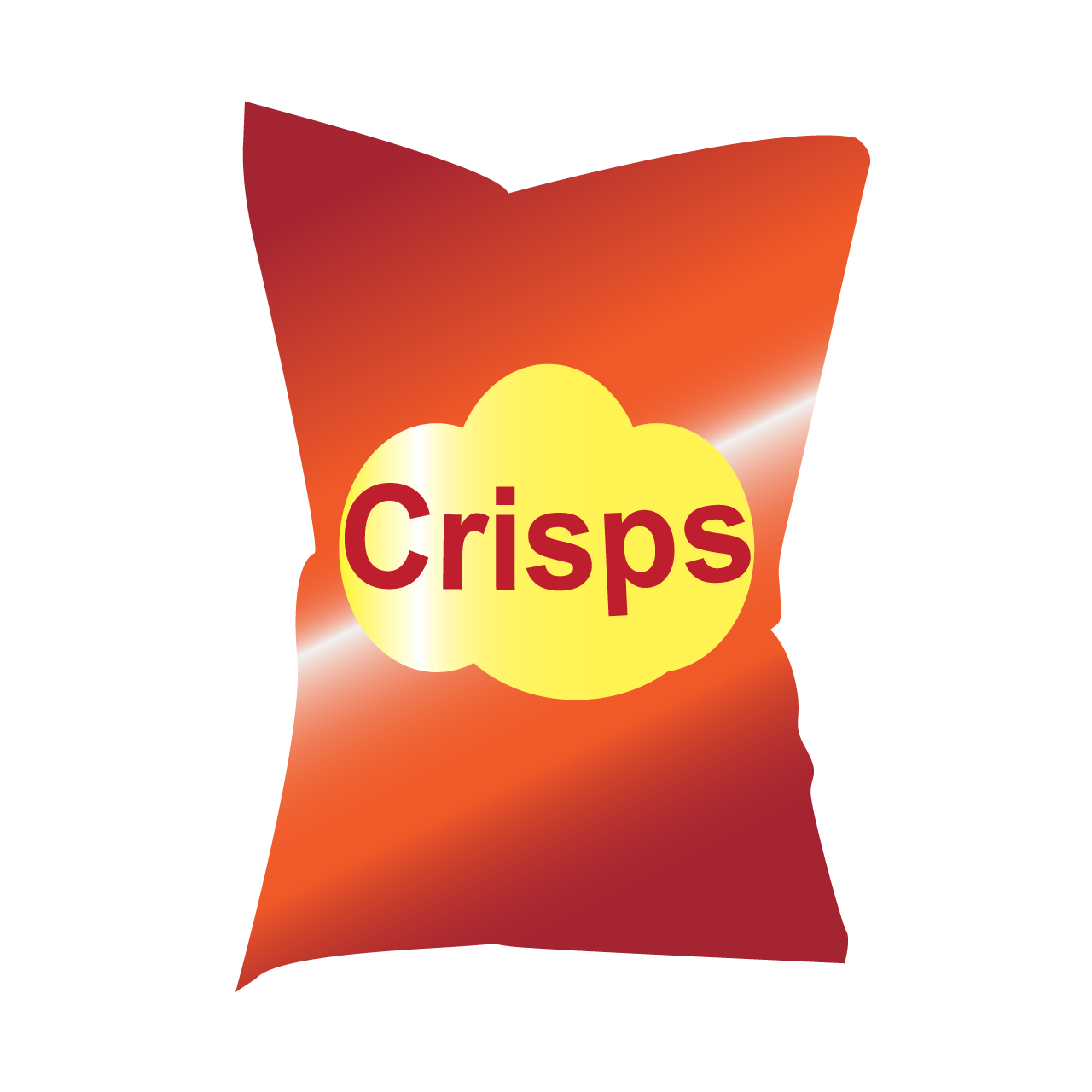Packet of potato crisps