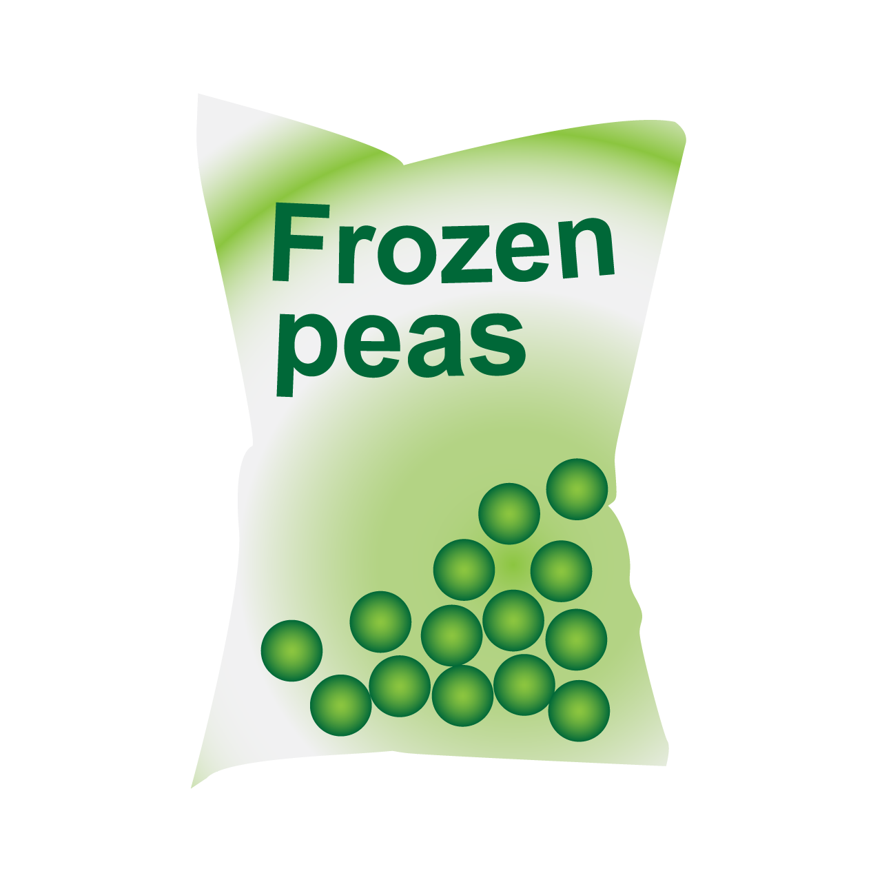 Bag of frozen peas