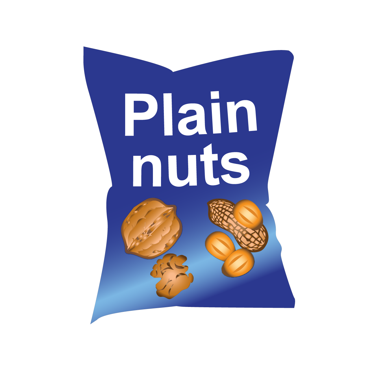 A bag of plain nuts